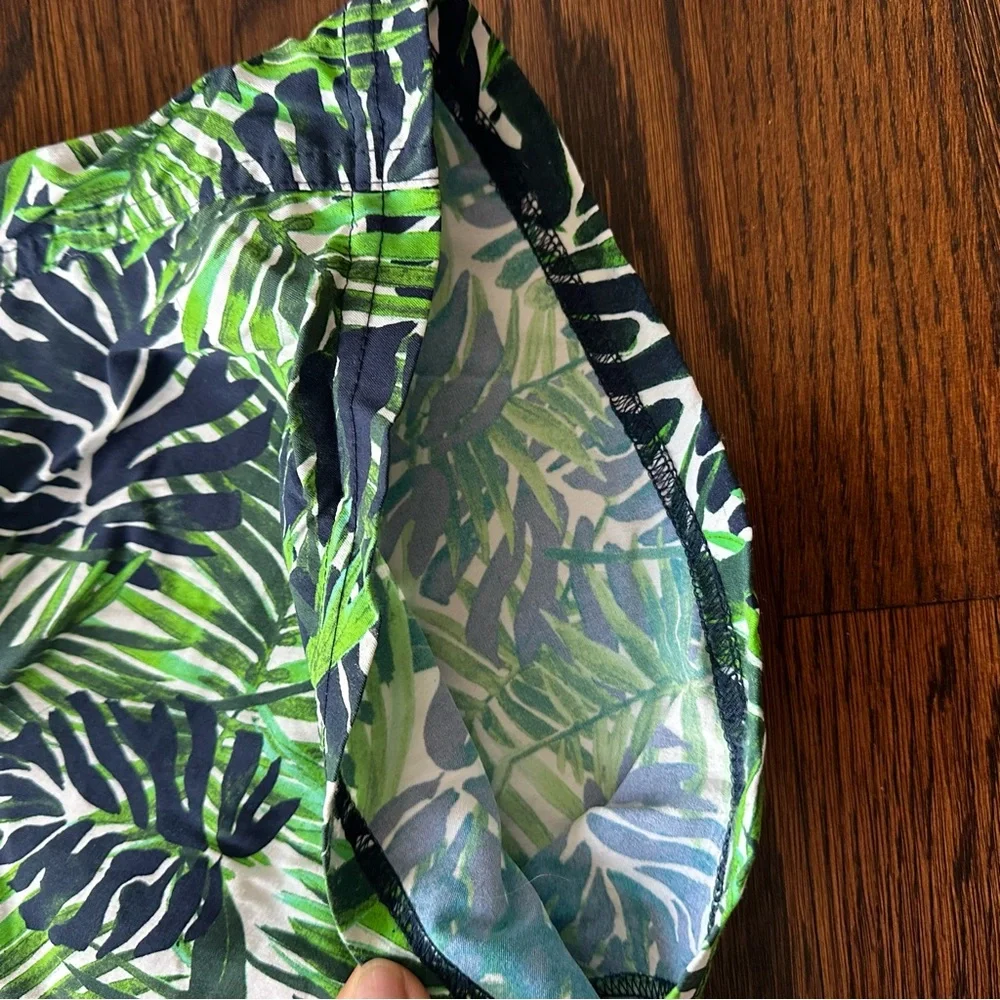 Vilebrequin Green and Blue Leaf Moorea-style swim trunks Shorts - Picture 3 of 14